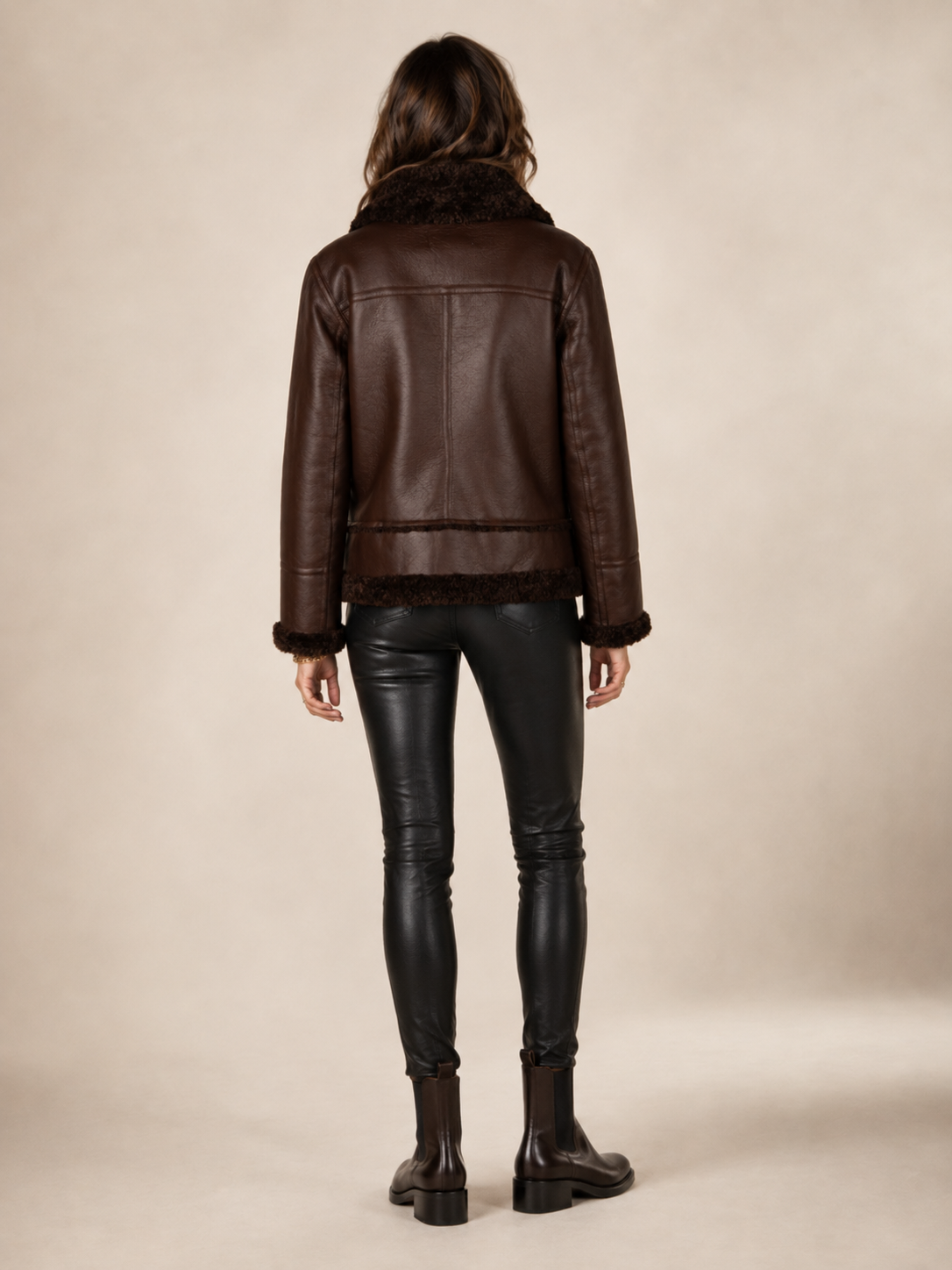 Aviator-Jacke „Urbane Coolness“ Schokobraun