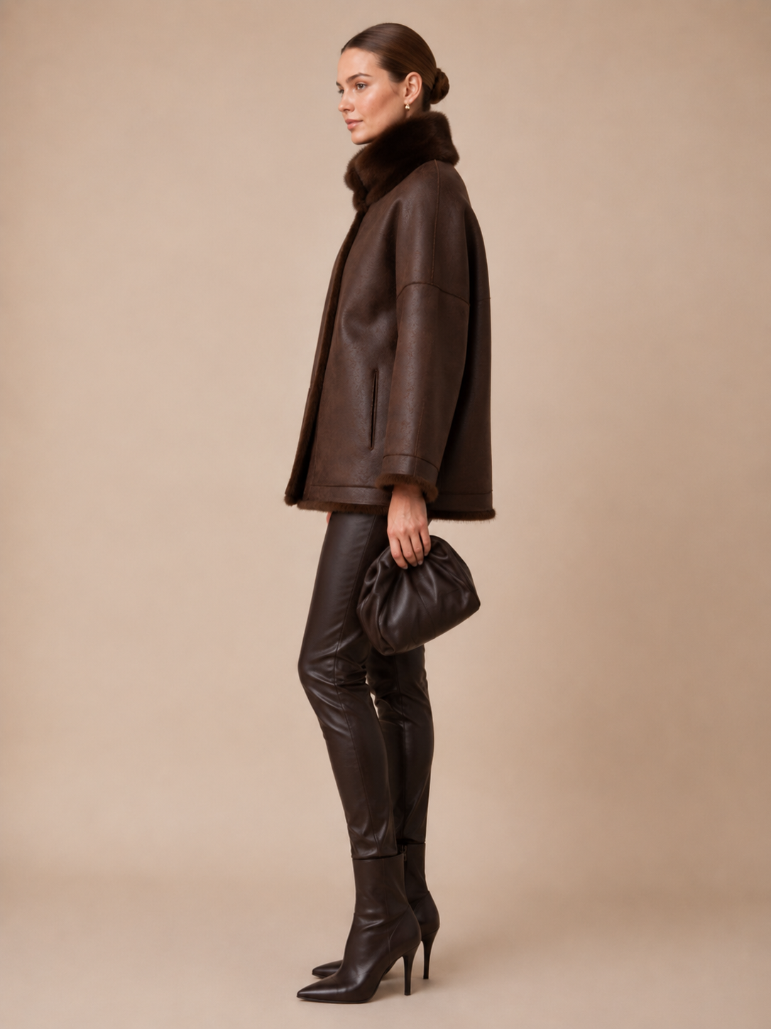 Artico Kuschelige Fake-Fur-Wendejacke Schokobraun - Fashion-Statement
