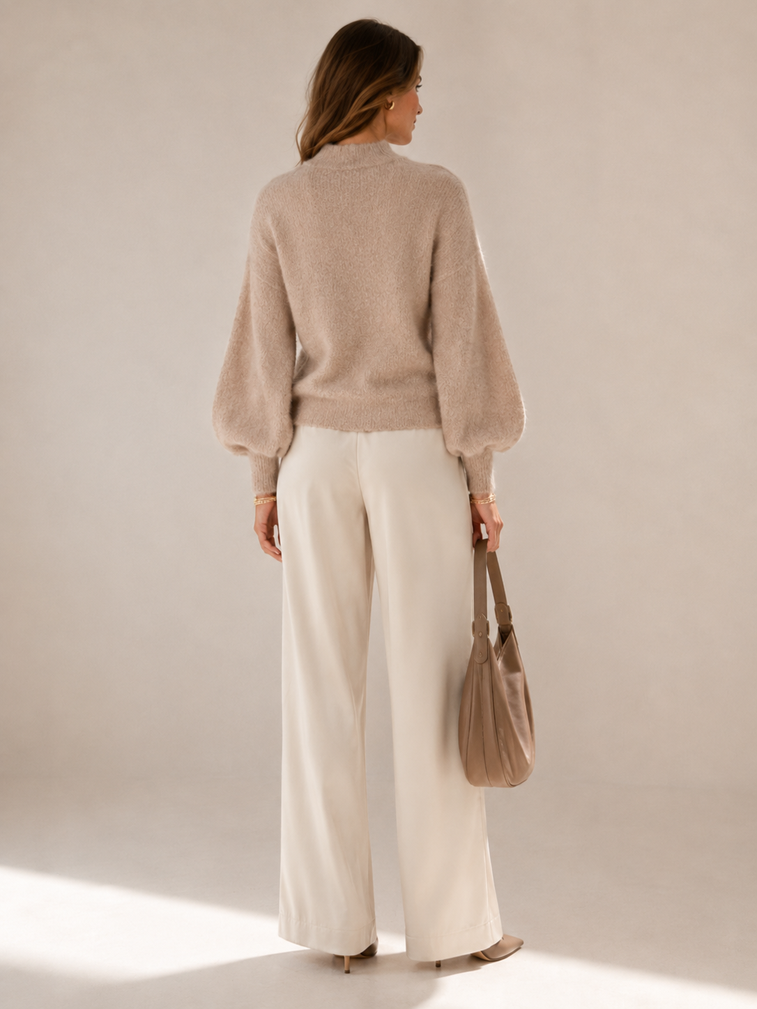 Kaschmir-Pullover "NOVA" Beige
