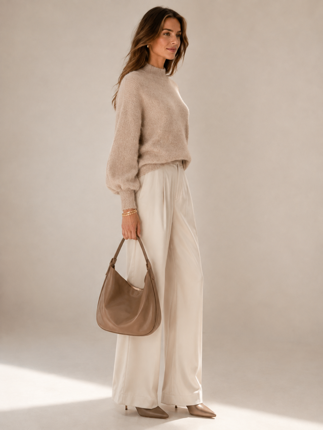 Kaschmir-Pullover "NOVA" Beige