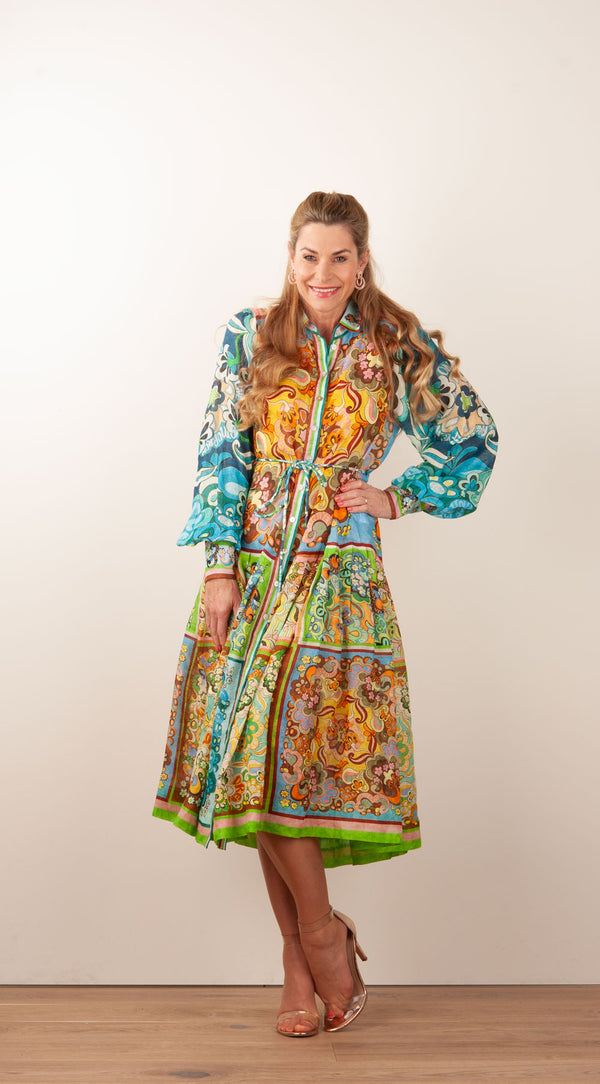 Kleid Aqua | Multicolor