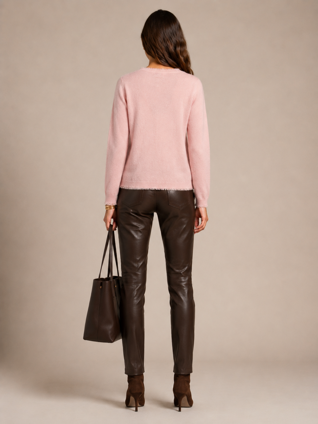 Kaschmir Signature Pullover Rosa