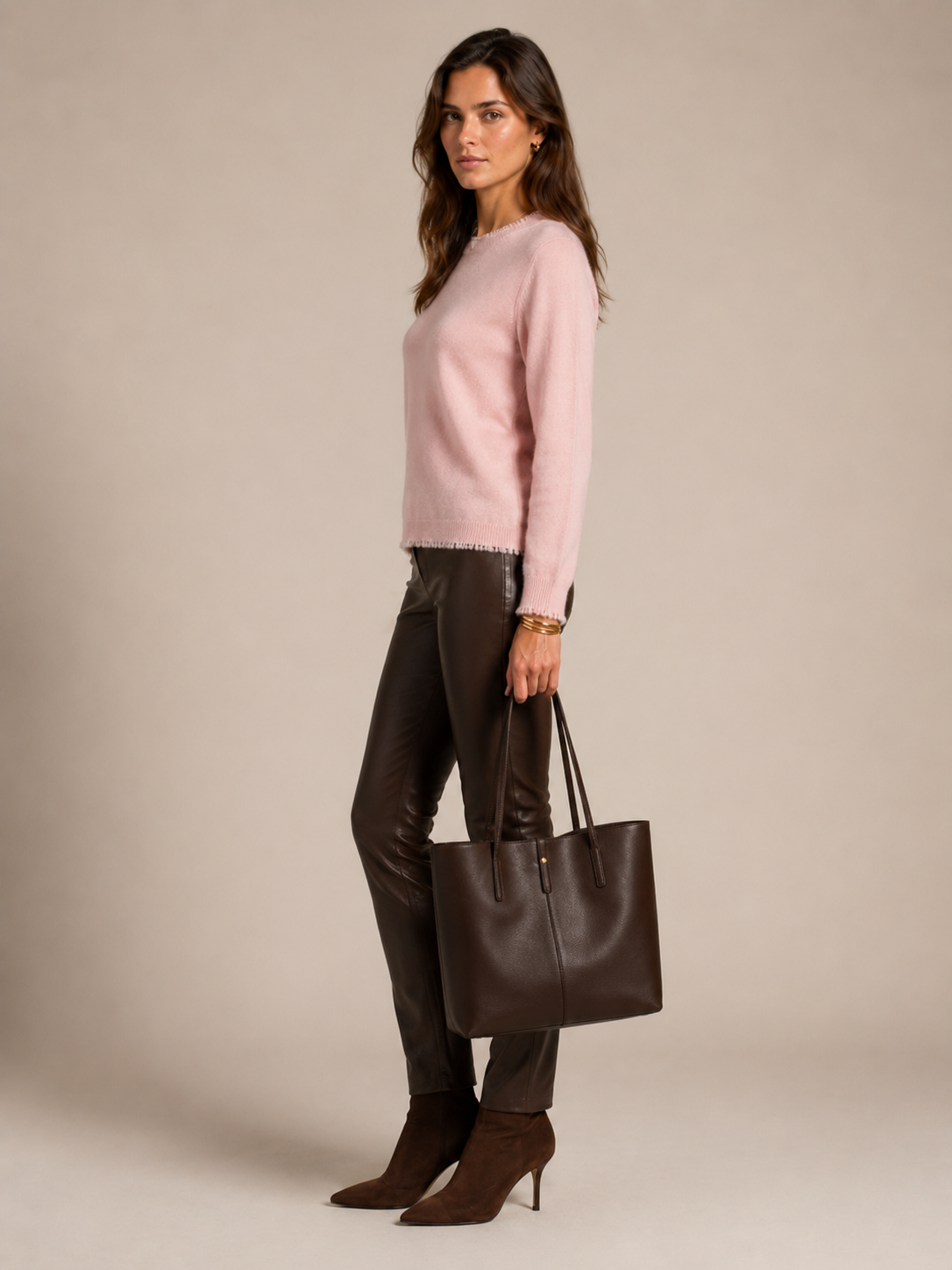Kaschmir Signature Pullover Rosa