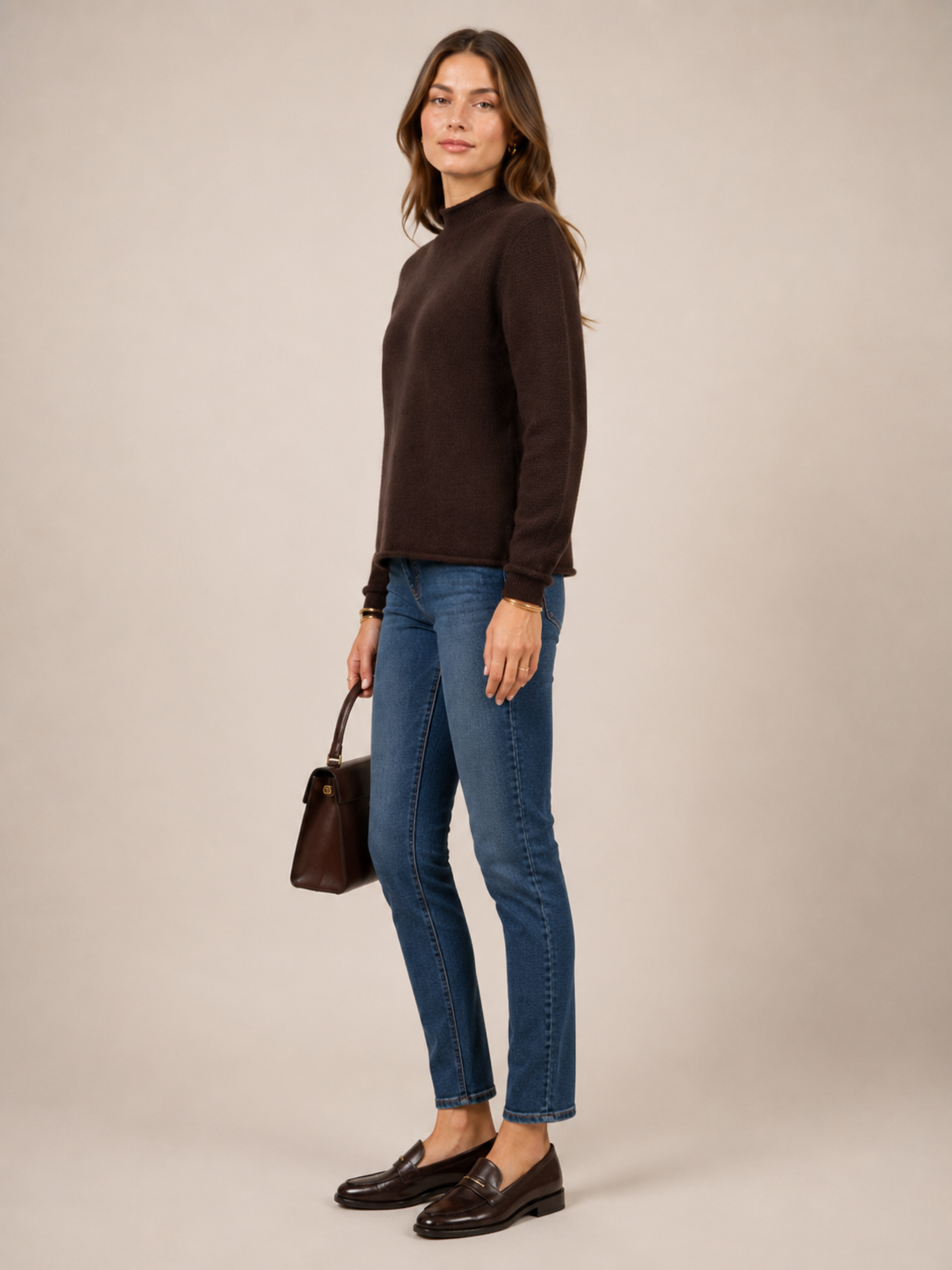 Kaschmir-Pullover Chocolate Brown