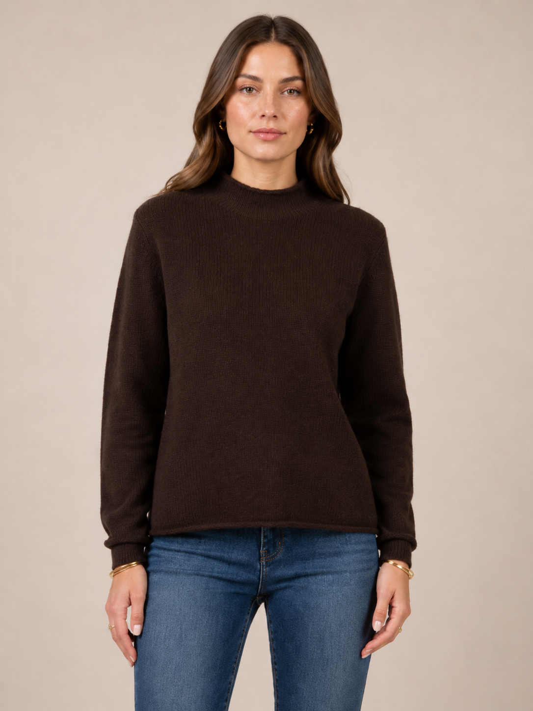 Kaschmir-Pullover Chocolate Brown
