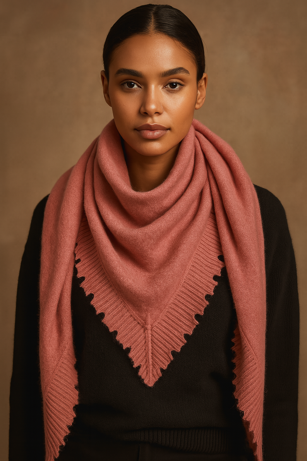 Kaschmir Dreieckstuch Mauve