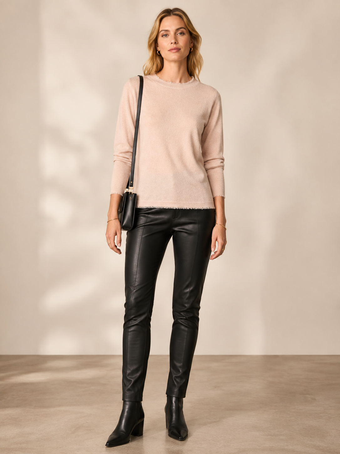 Signature Pullover „Glitter“ Hellbeige