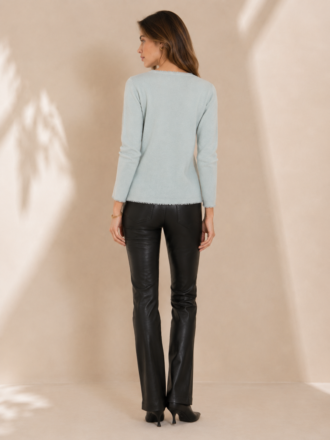 Signature Pullover „Glitter“ Eis-Mintgrün