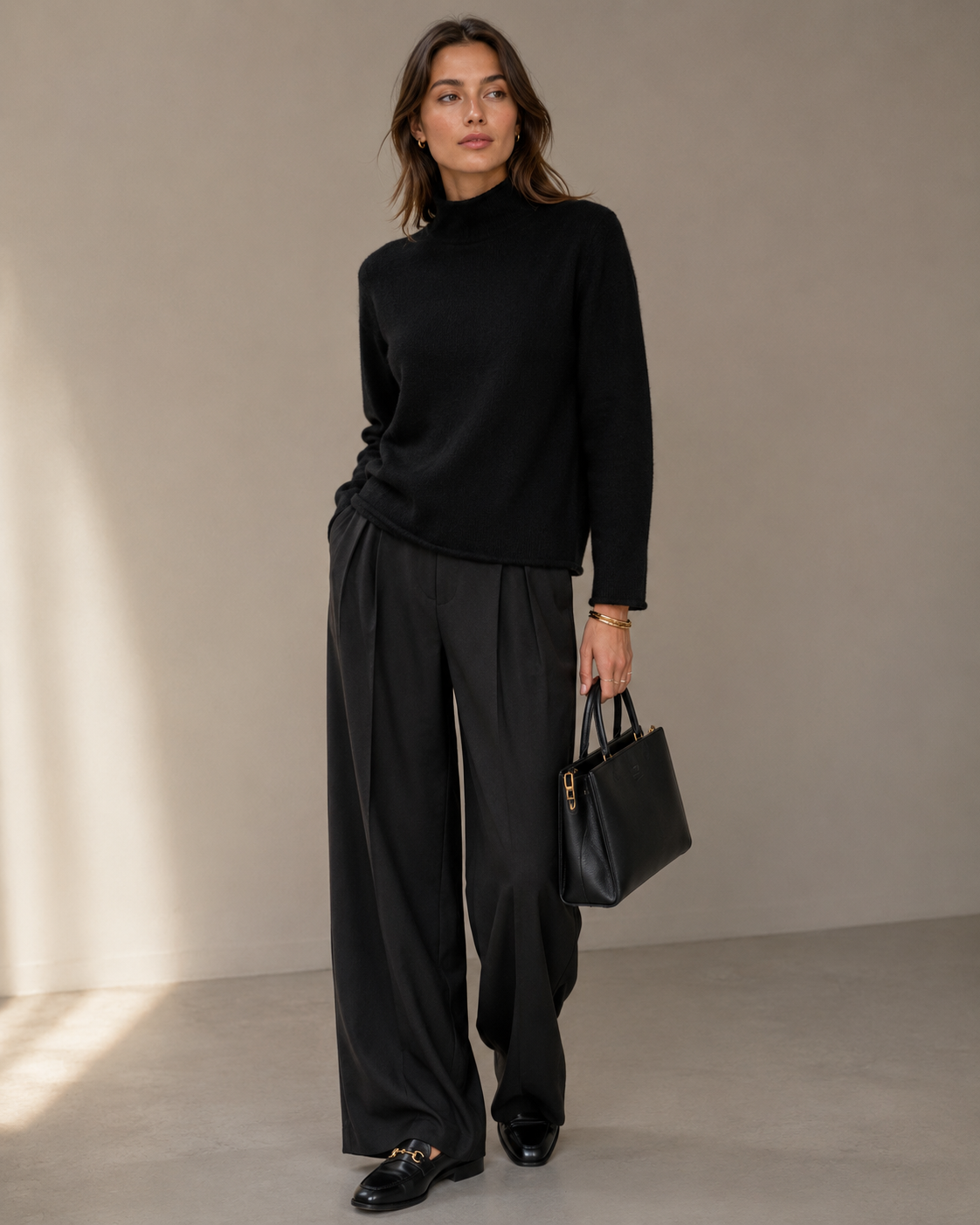 Kaschmir-Pullover Schwarz