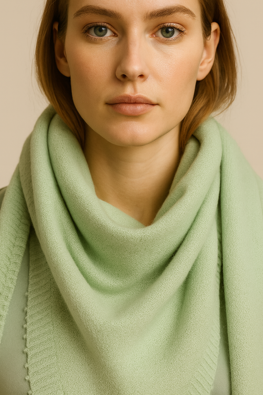 Kaschmir Dreieckstuch „Lurex“ Mint