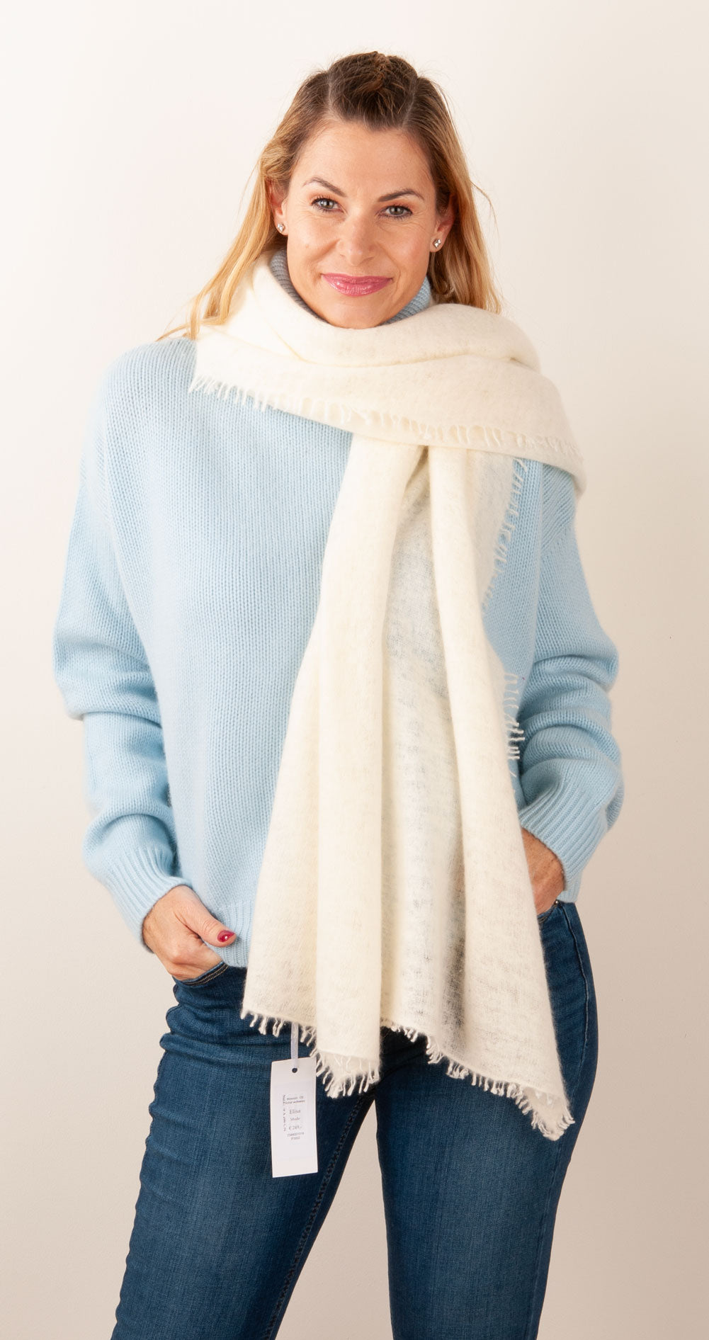 Kaschmir Schal Offwhite