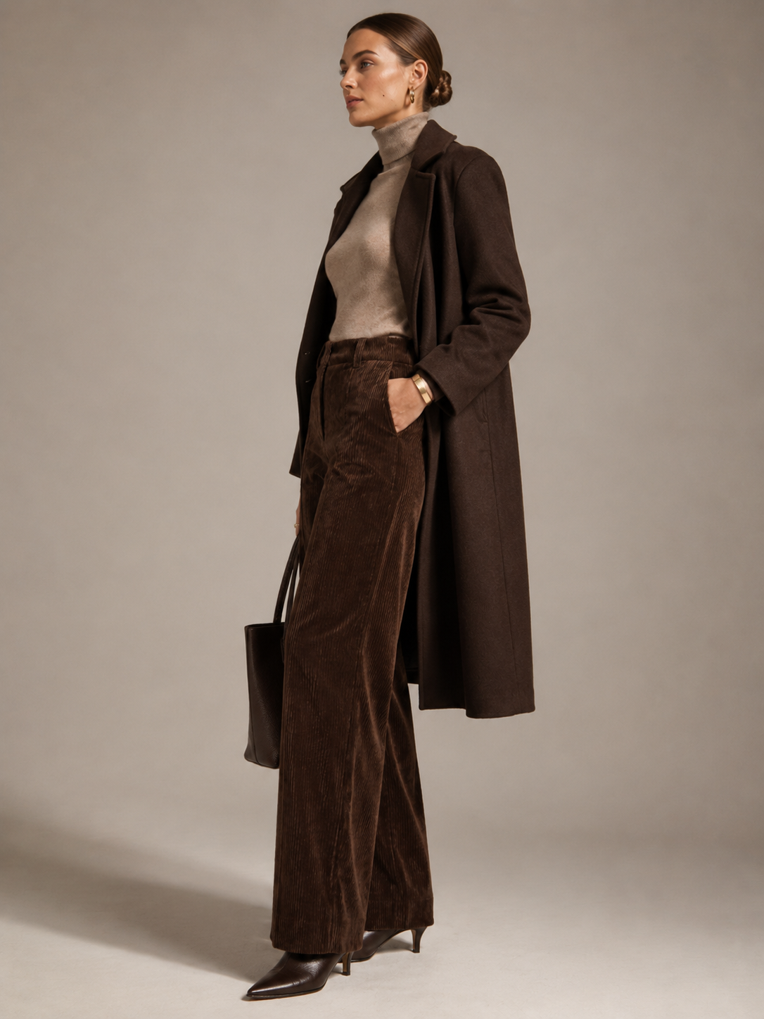 Cordhose „Amelie“ Kaffeebraun