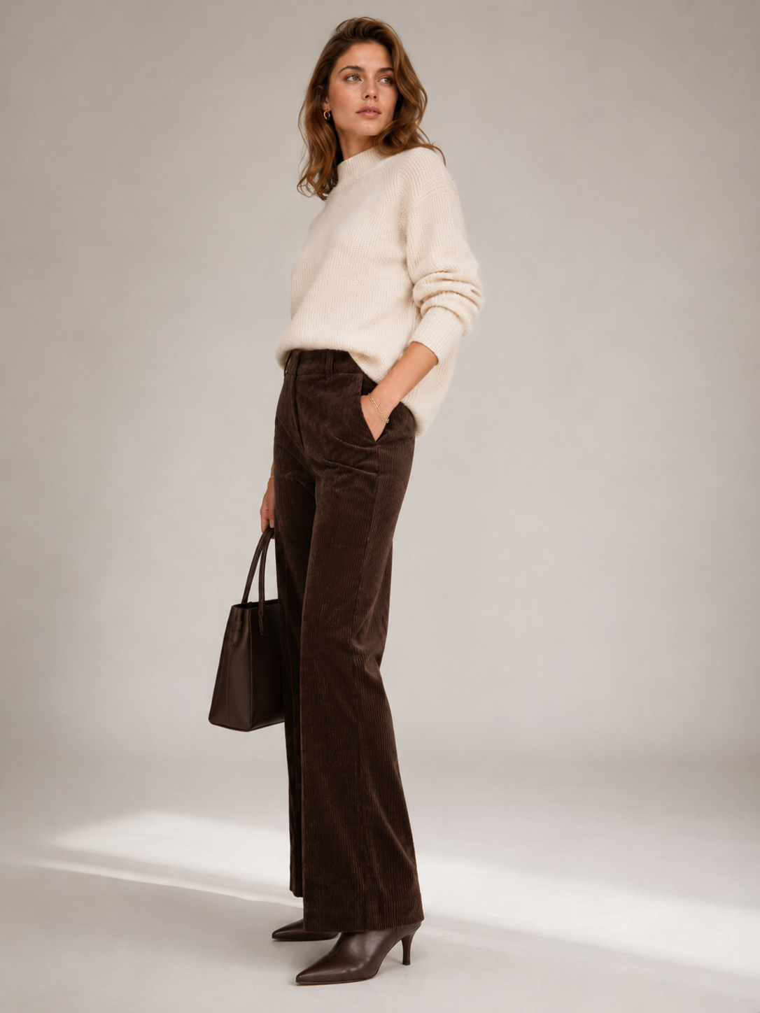 Cordhose „Amelie“ Kaffeebraun
