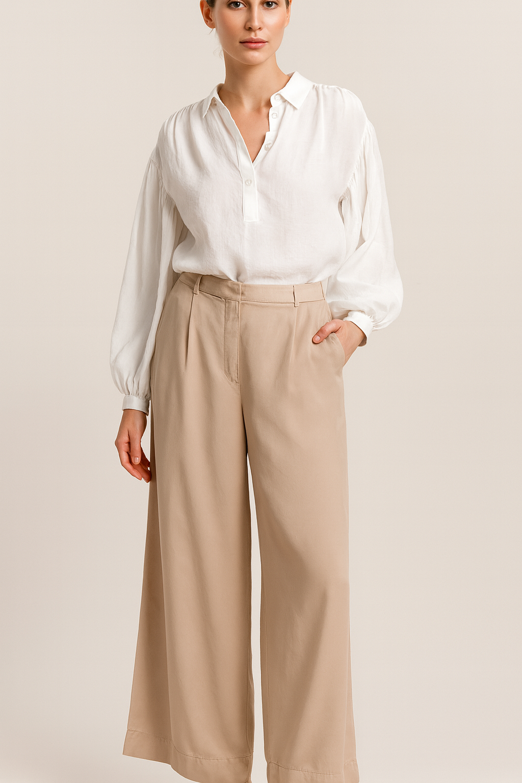 Hose „Adeline“ Beige