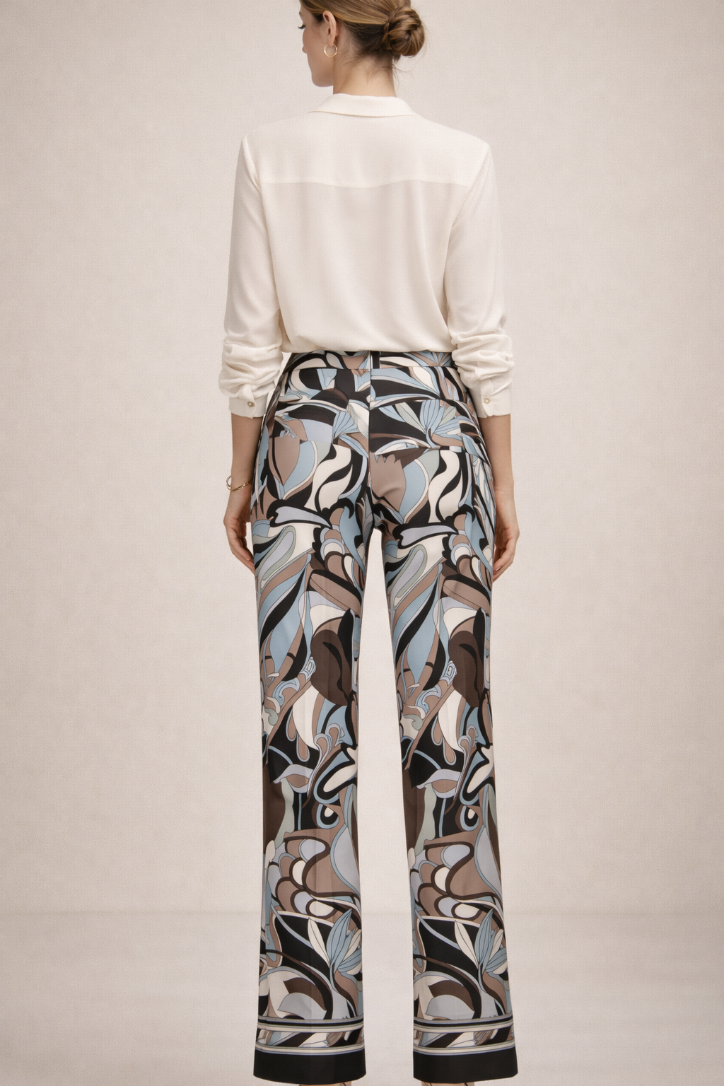 Hose „Francoise“ Braun | Blau | Türkis