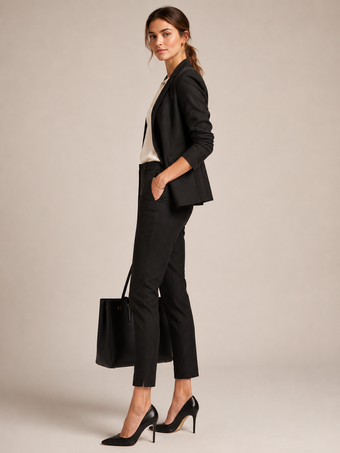 Business-Hose „Krystal“ Anthrazit