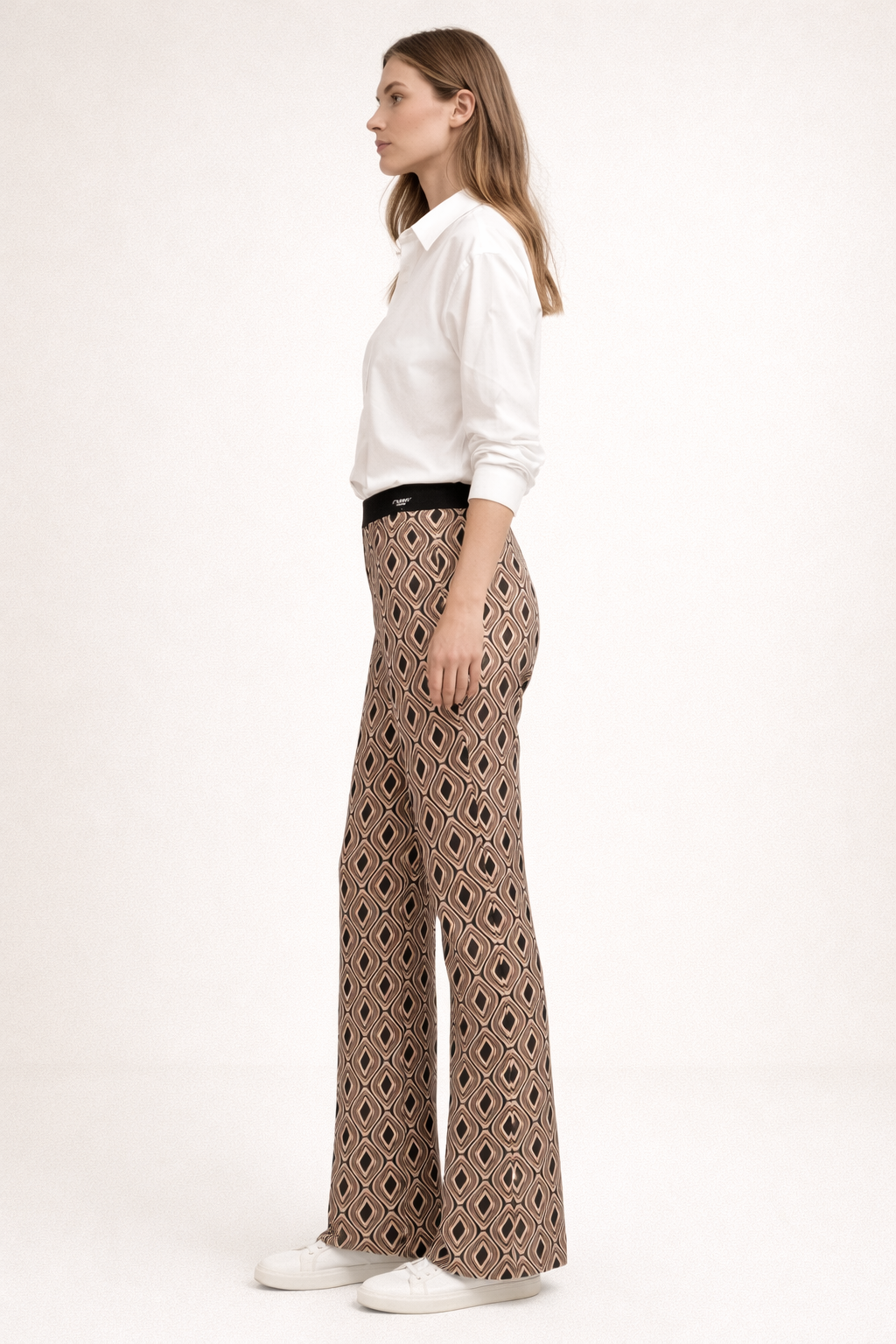 Hose „Flower“ Braun | Schwarz