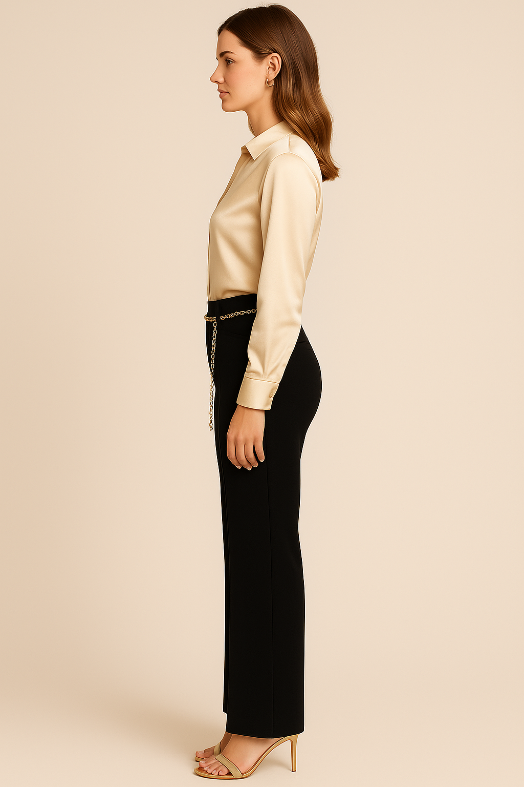 Hose „Fawn Flap Pocket“ Schwarz