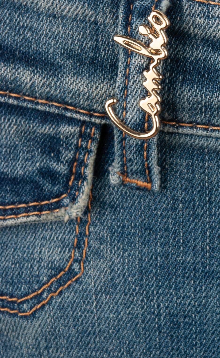 Jeans „Fabienne Pocket“ Mittelblaue Waschung