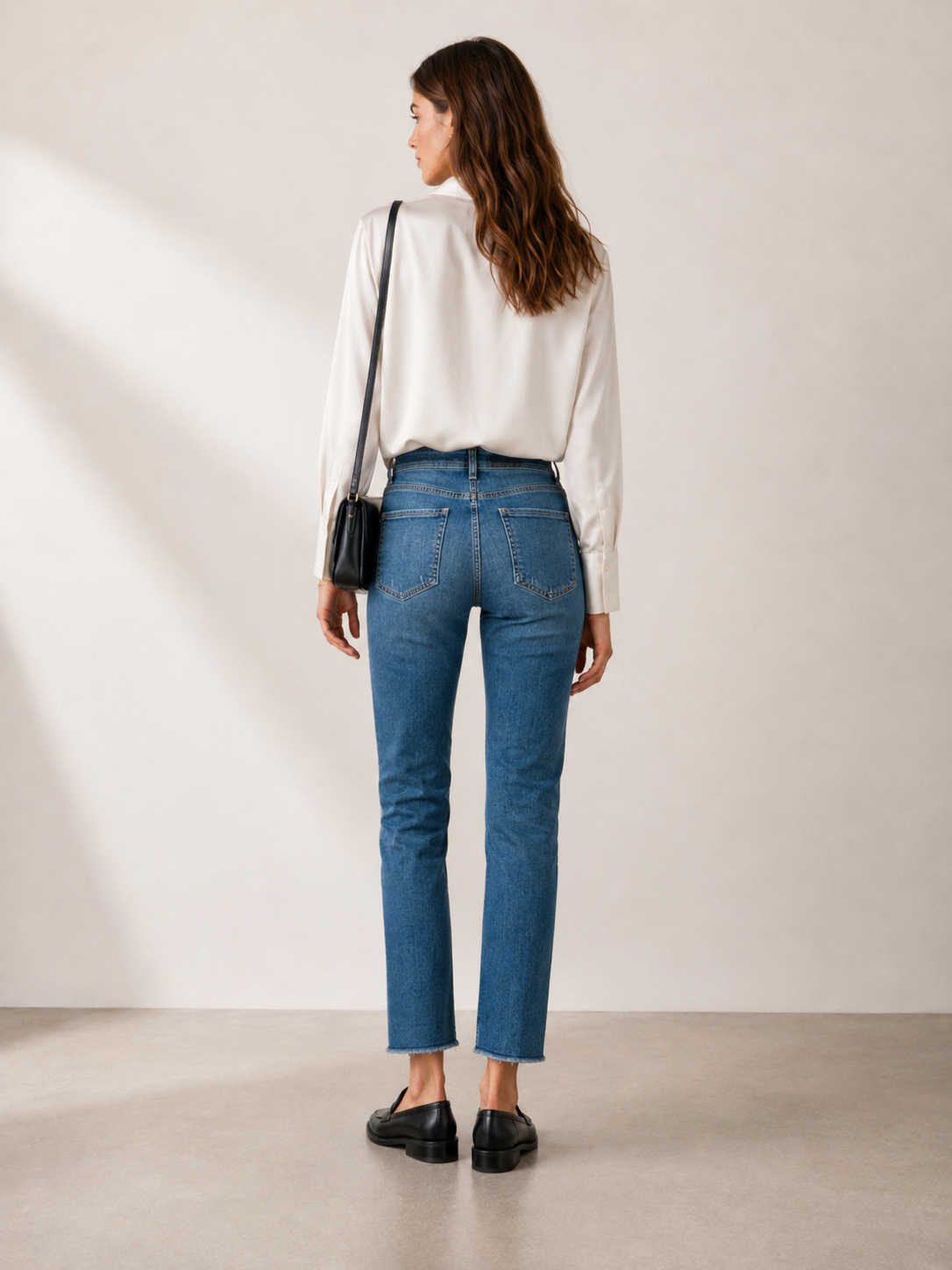 Jeans „Piper Cropped“ Blue Washed