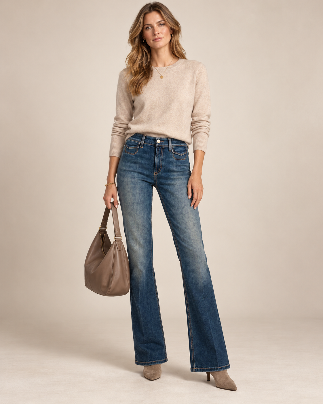 INDIVIDUELLE LÄSSIGKEIT UND CLEVERE DETAILS: DIE JEANS „FABIENNE POCKET“ VON CAMBIO / Frontansicht