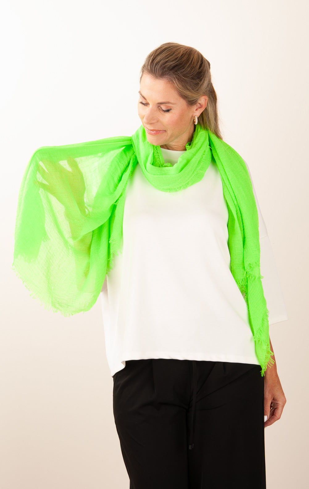 Schal Neongrün