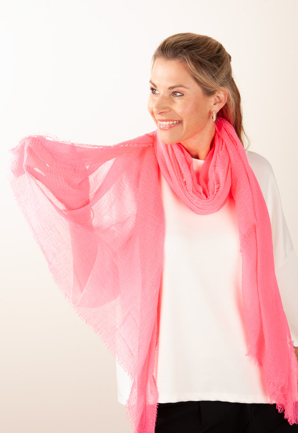 Schal Neonpink