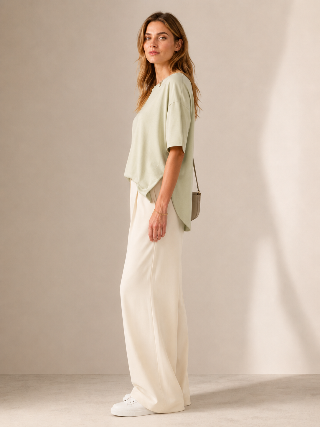 Statement-Sweatshirt Mint