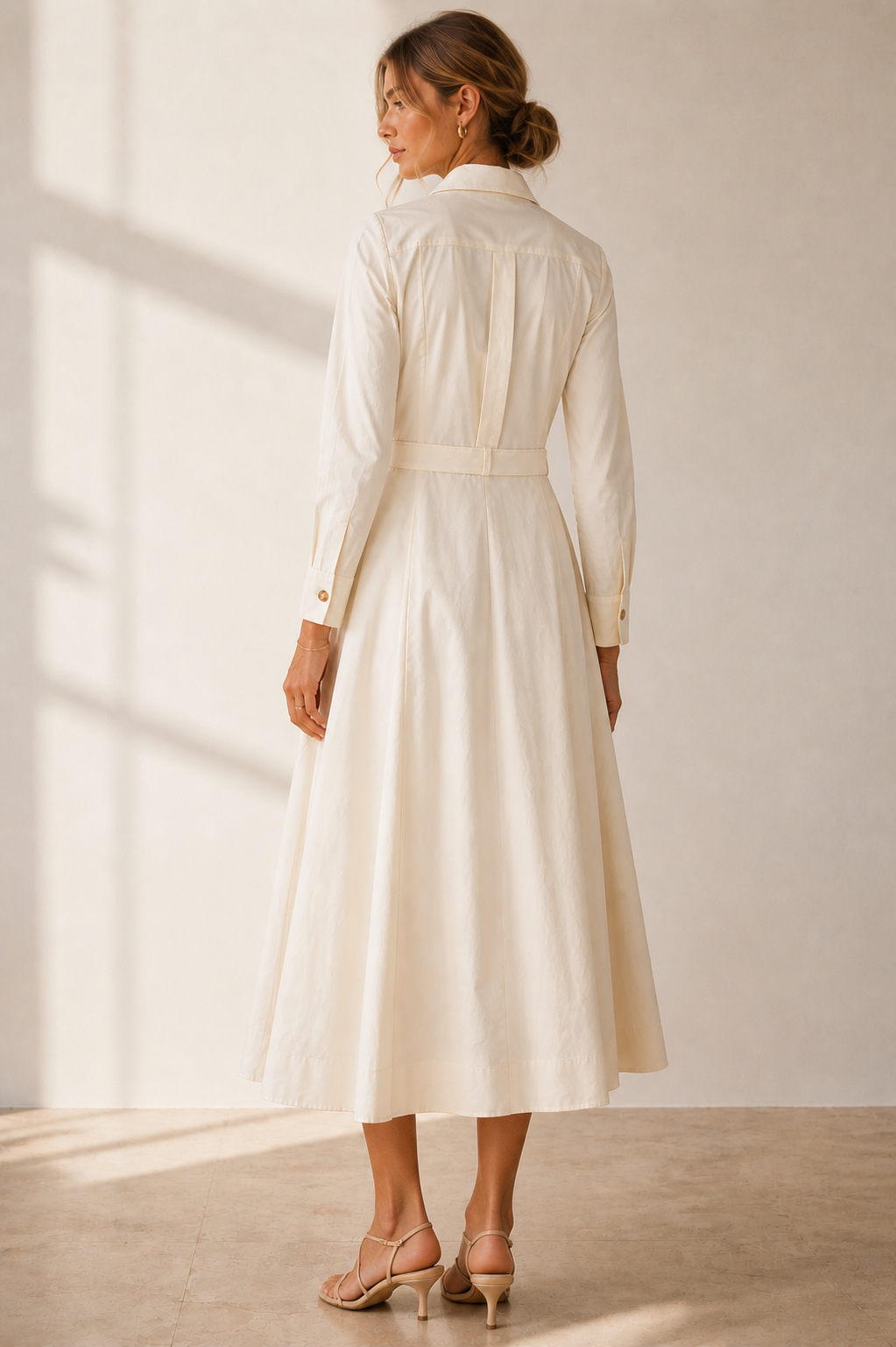 Hemdblusenkleid „Taranto“ Creme