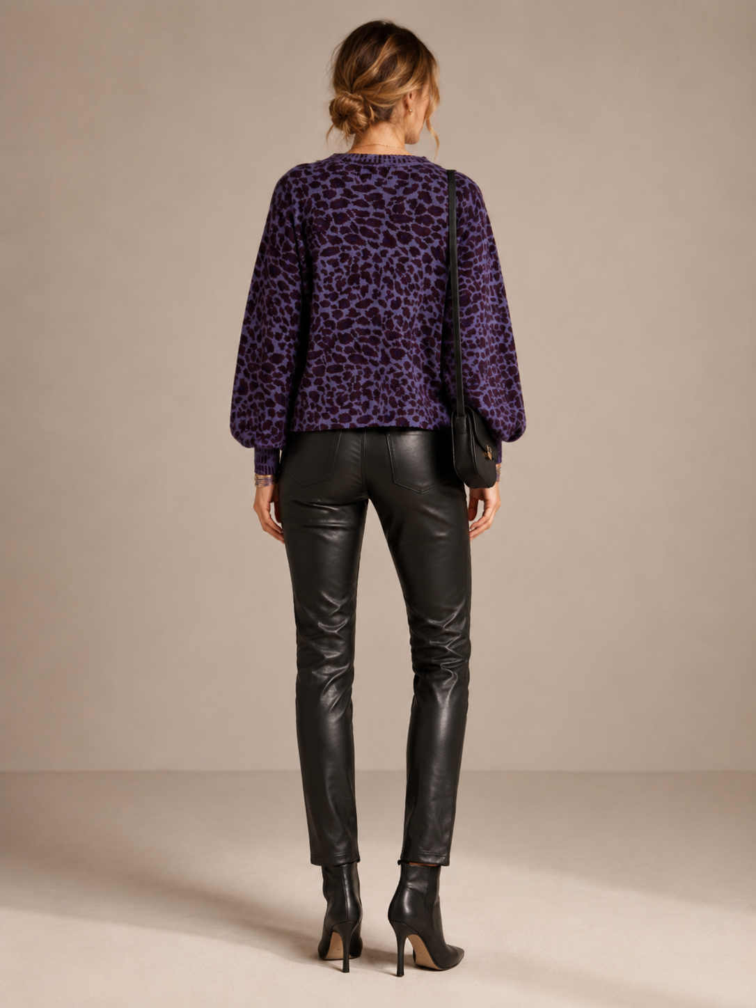 Statement-Strickjacke „Leo“ Lila
