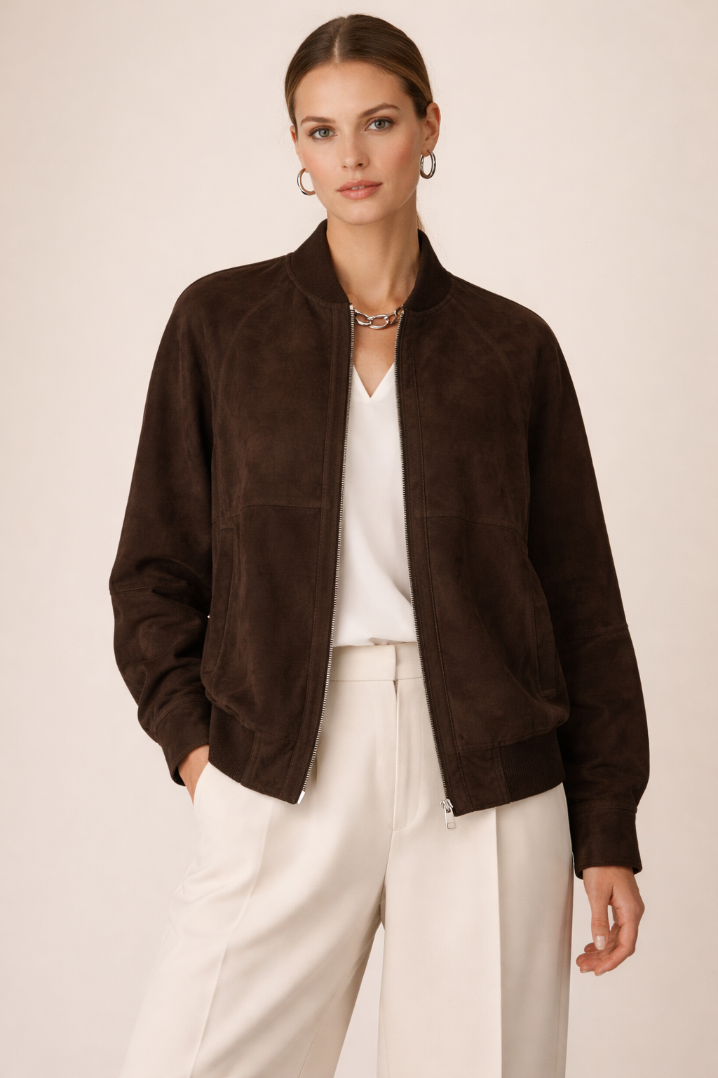 Lederblouson Chocolate