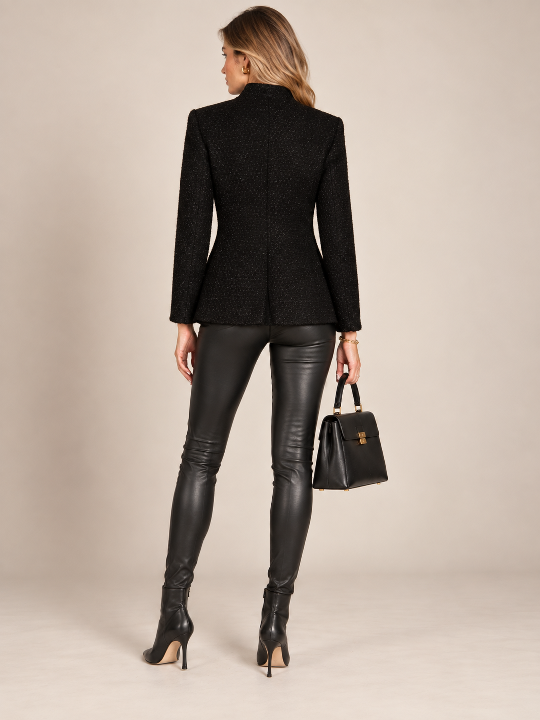 Statement-Blazer „Royale Akzente“ Schwarz