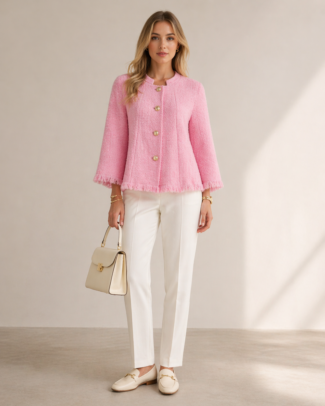 Tweed-Jacke „Tweed“ Rosa