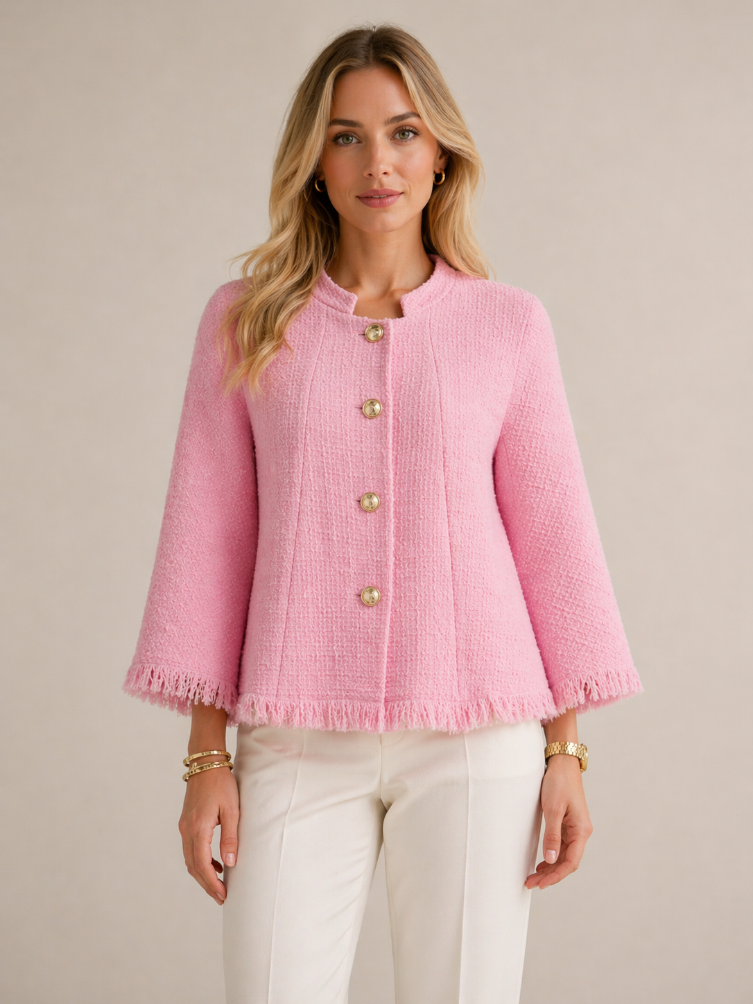 Tweed-Jacke „Tweed“ Rosa