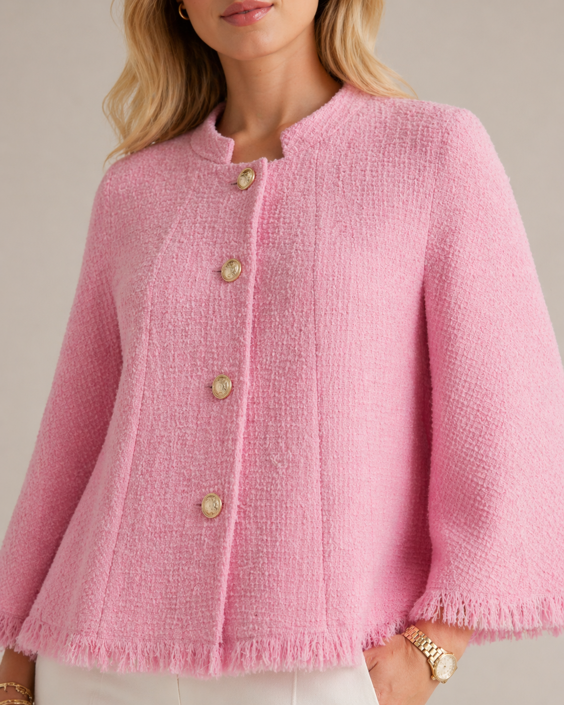 Tweed-Jacke „Tweed“ Rosa