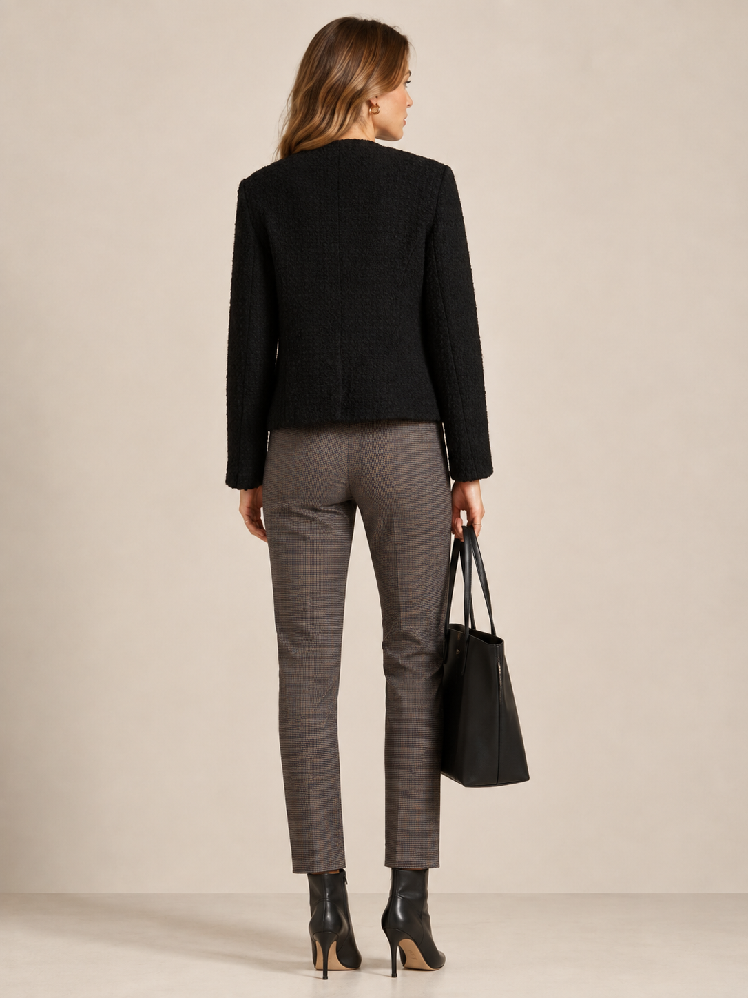 fleur Pariser Chic Strukturierte Jacke Schwarz - Outfit-Inspiration
