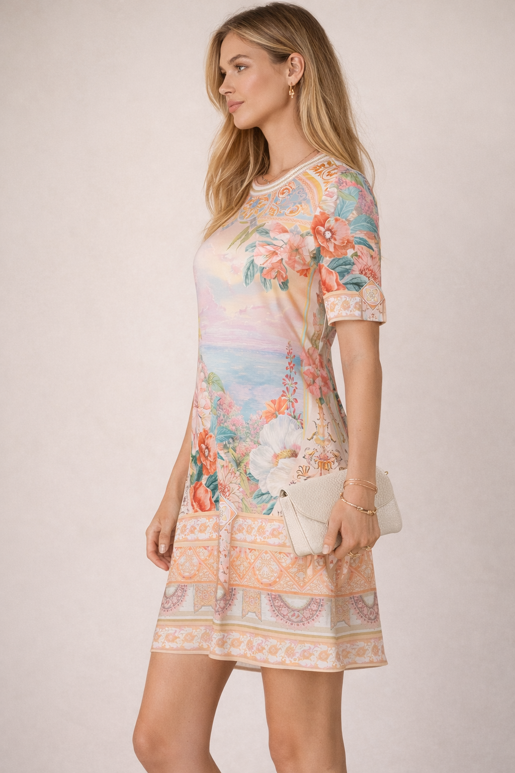 Scenic-Statement-Kleid Multicolor