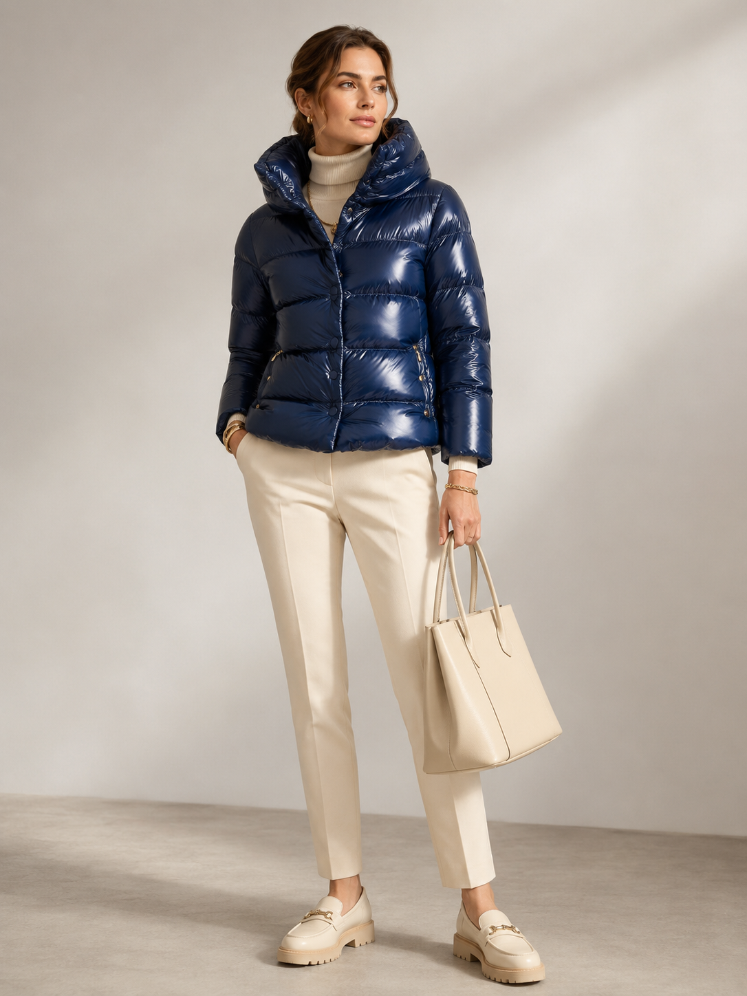 Daunenjacke Blau