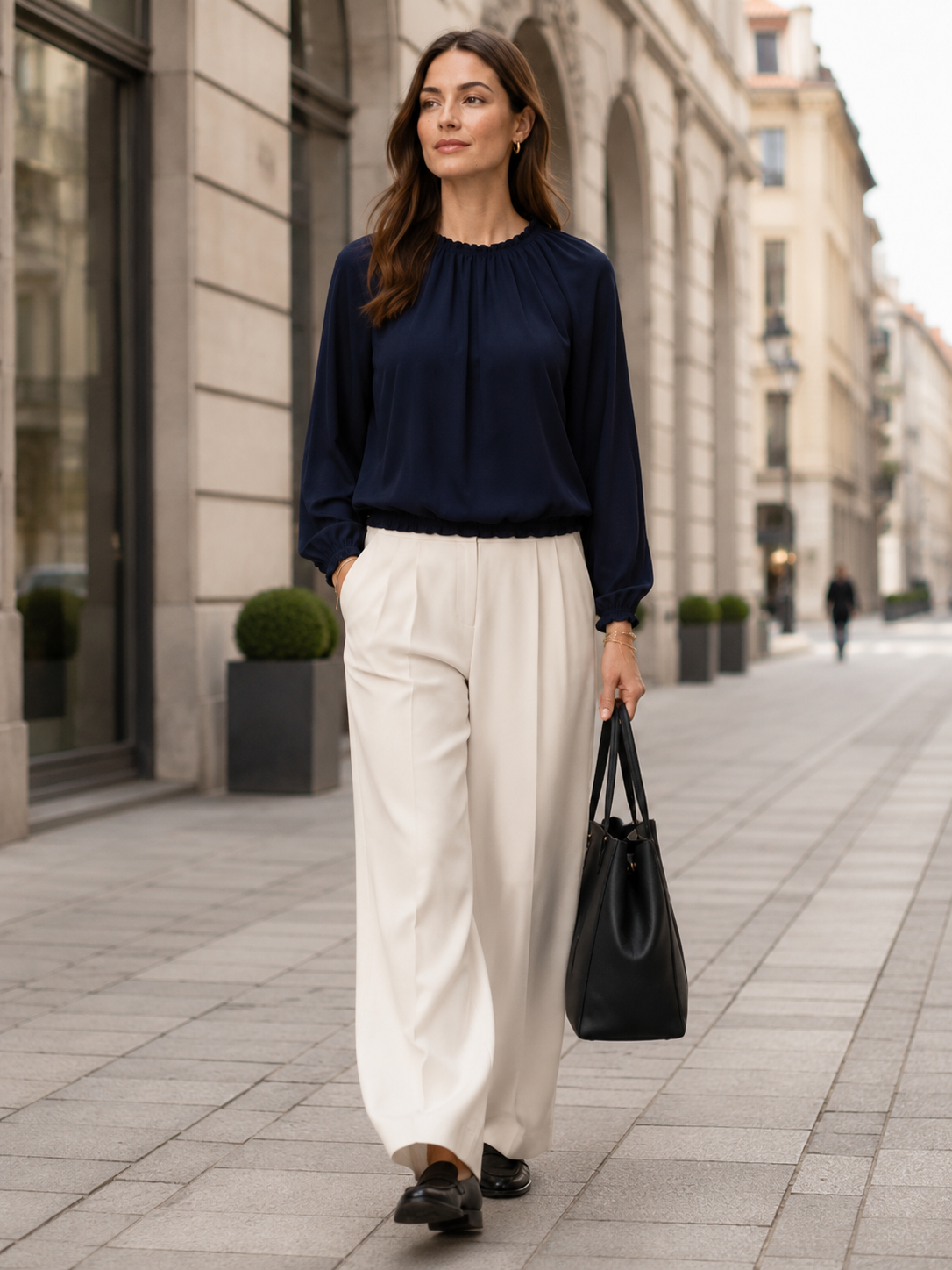 Bluse „Diana“ Dunkelblau