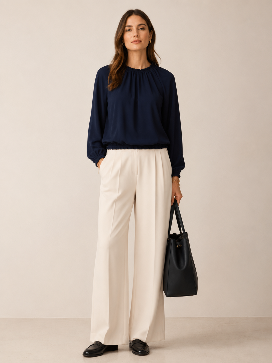Bluse „Diana“ Dunkelblau