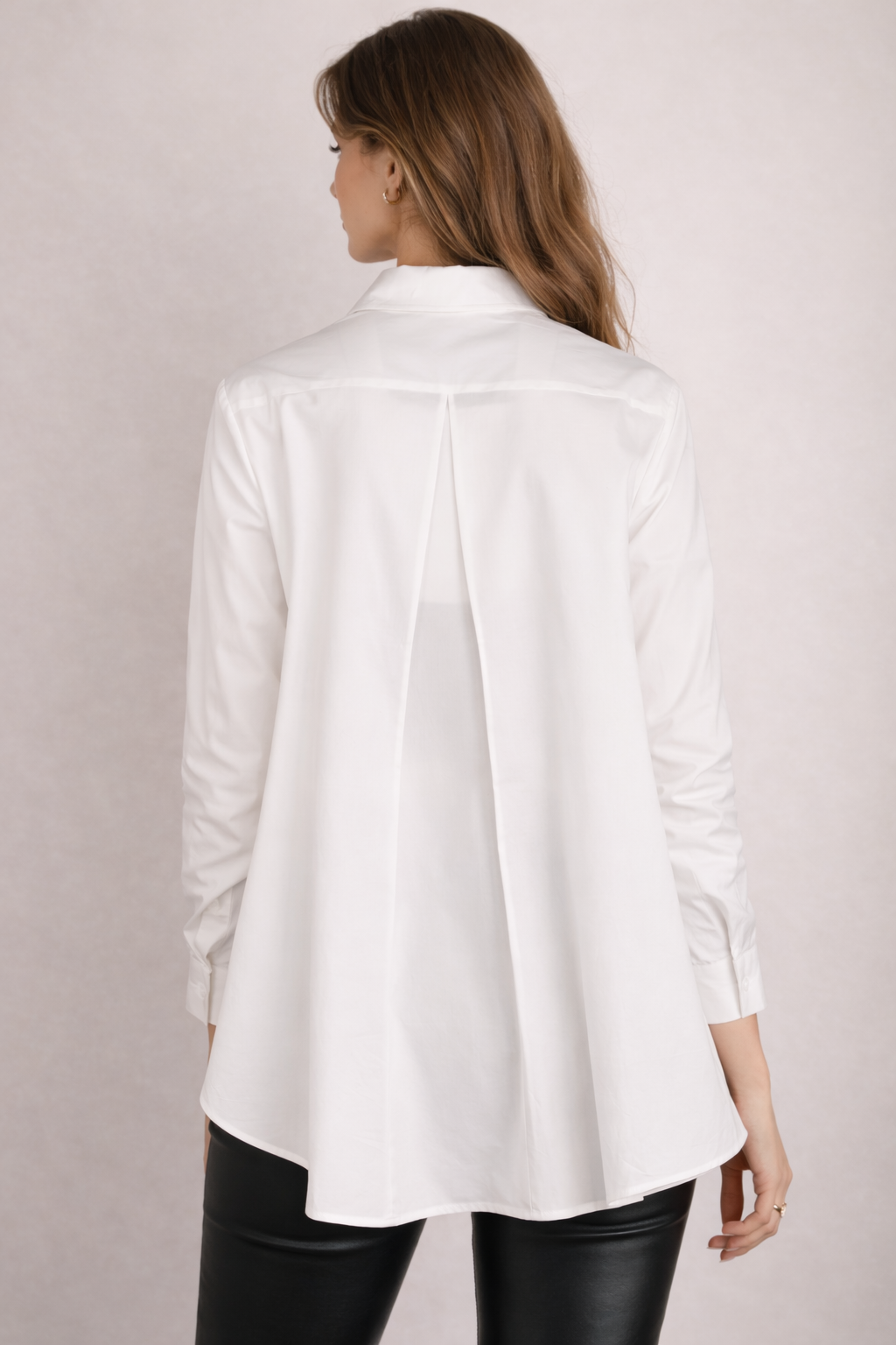 Hemdbluse „A-Linien“ Weiß