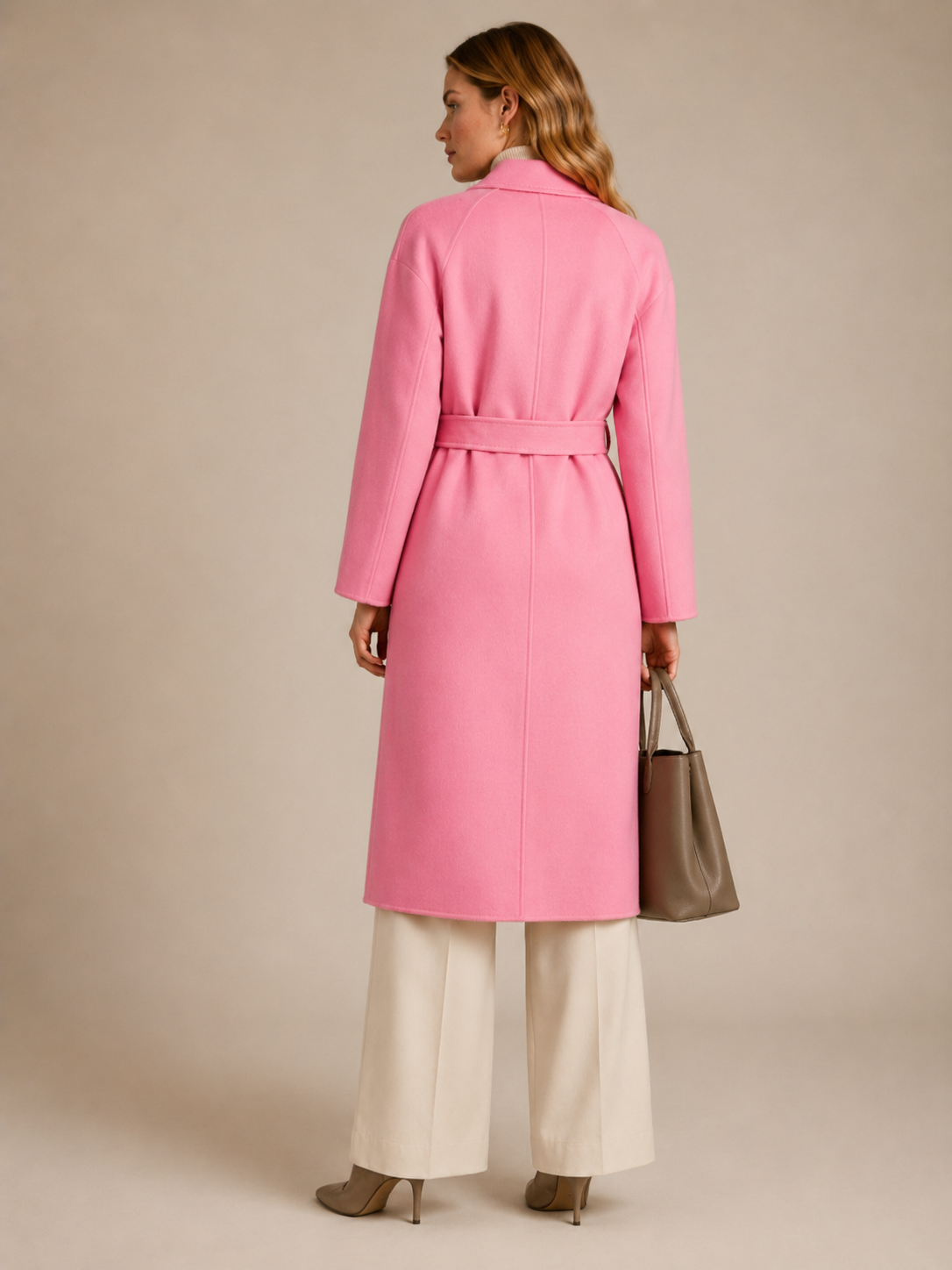 Statement-Wollmantel „Stella“ Candy Rosa