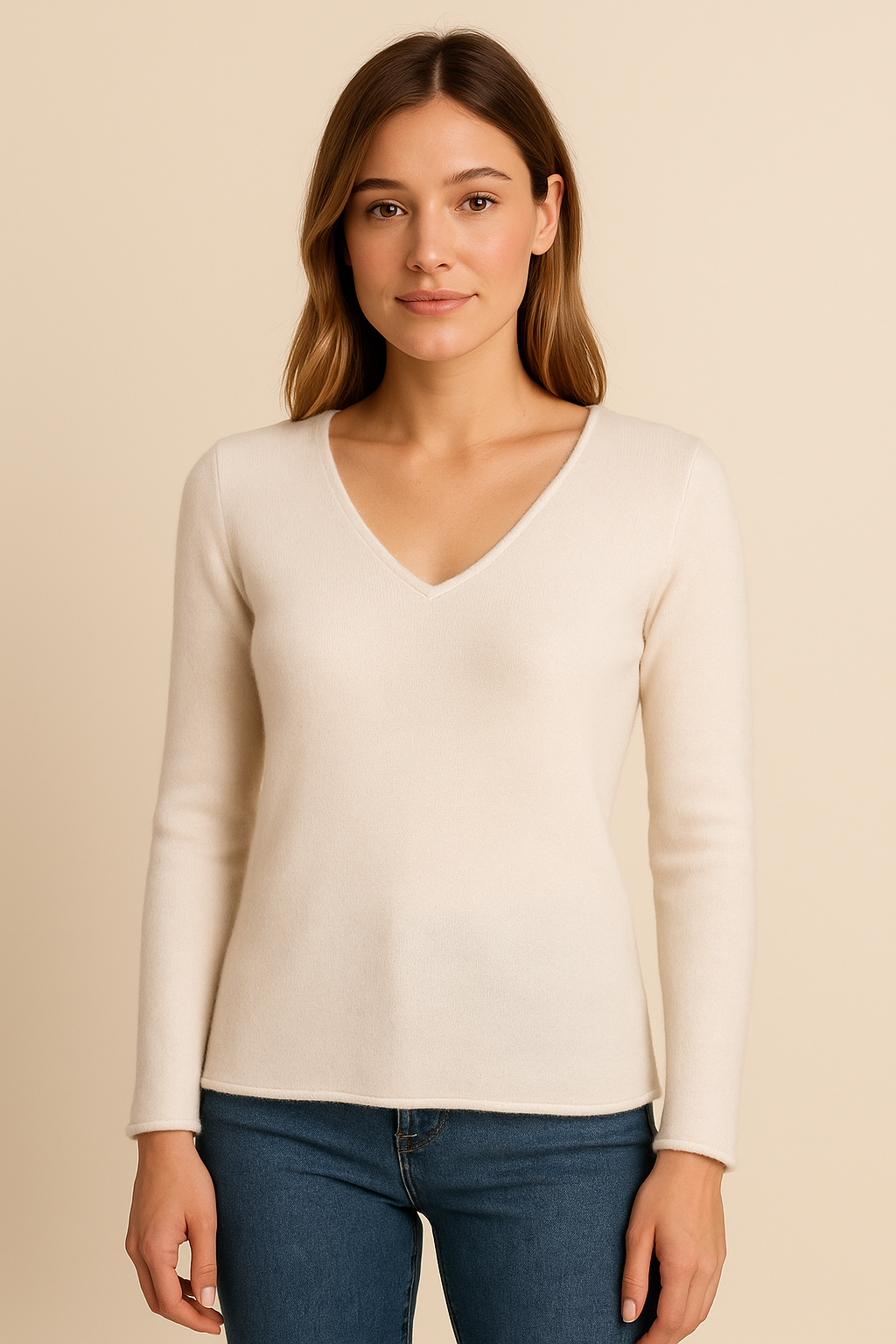 Kaschmir Pullover Weiß