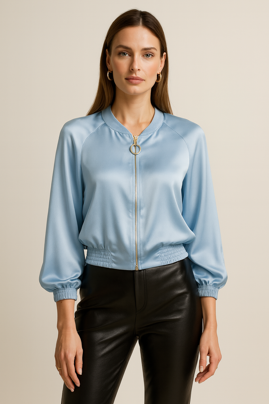 Blouson Hellblau