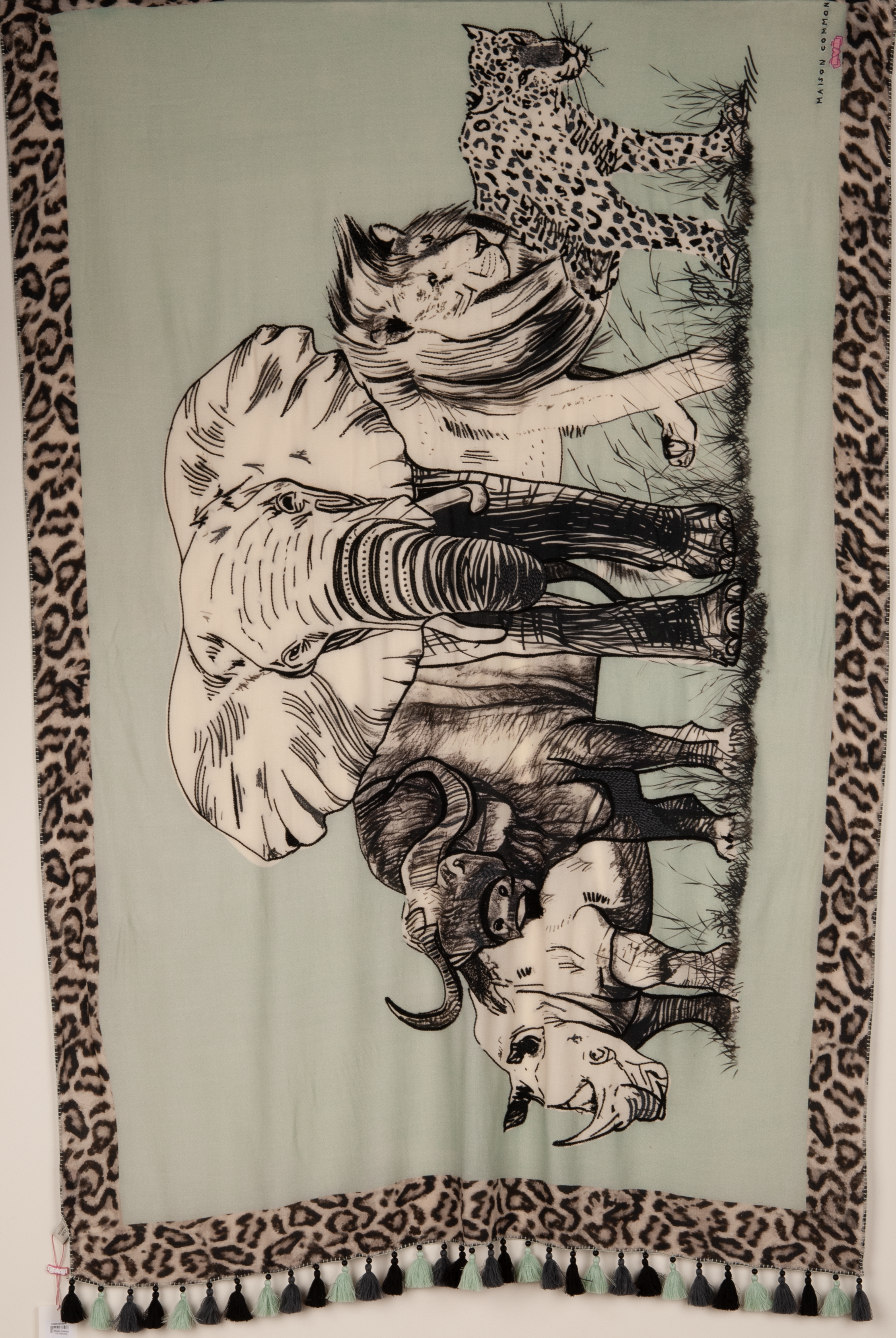 Schal „Big Five“ Mint | Multicolor