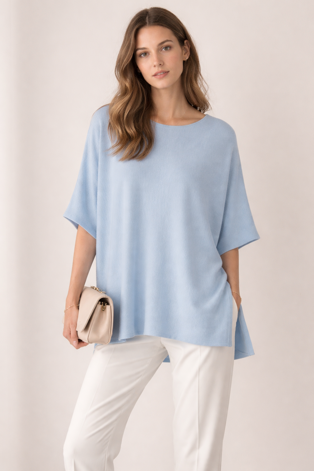 Pullover „Oversize“ Hellblau