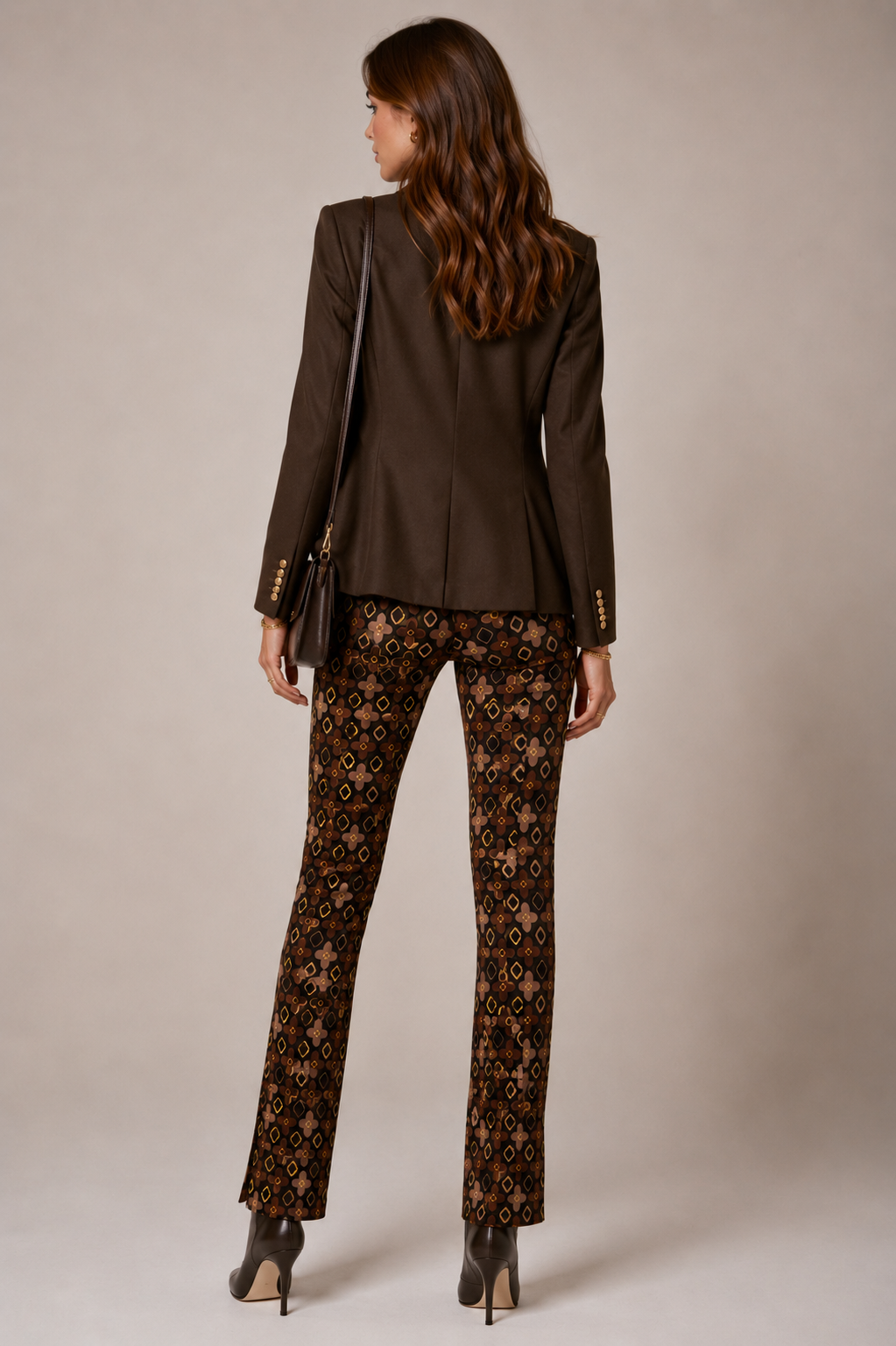 Statement-Hose "Sabrina" „Sabrina“ Braun | Gelb
