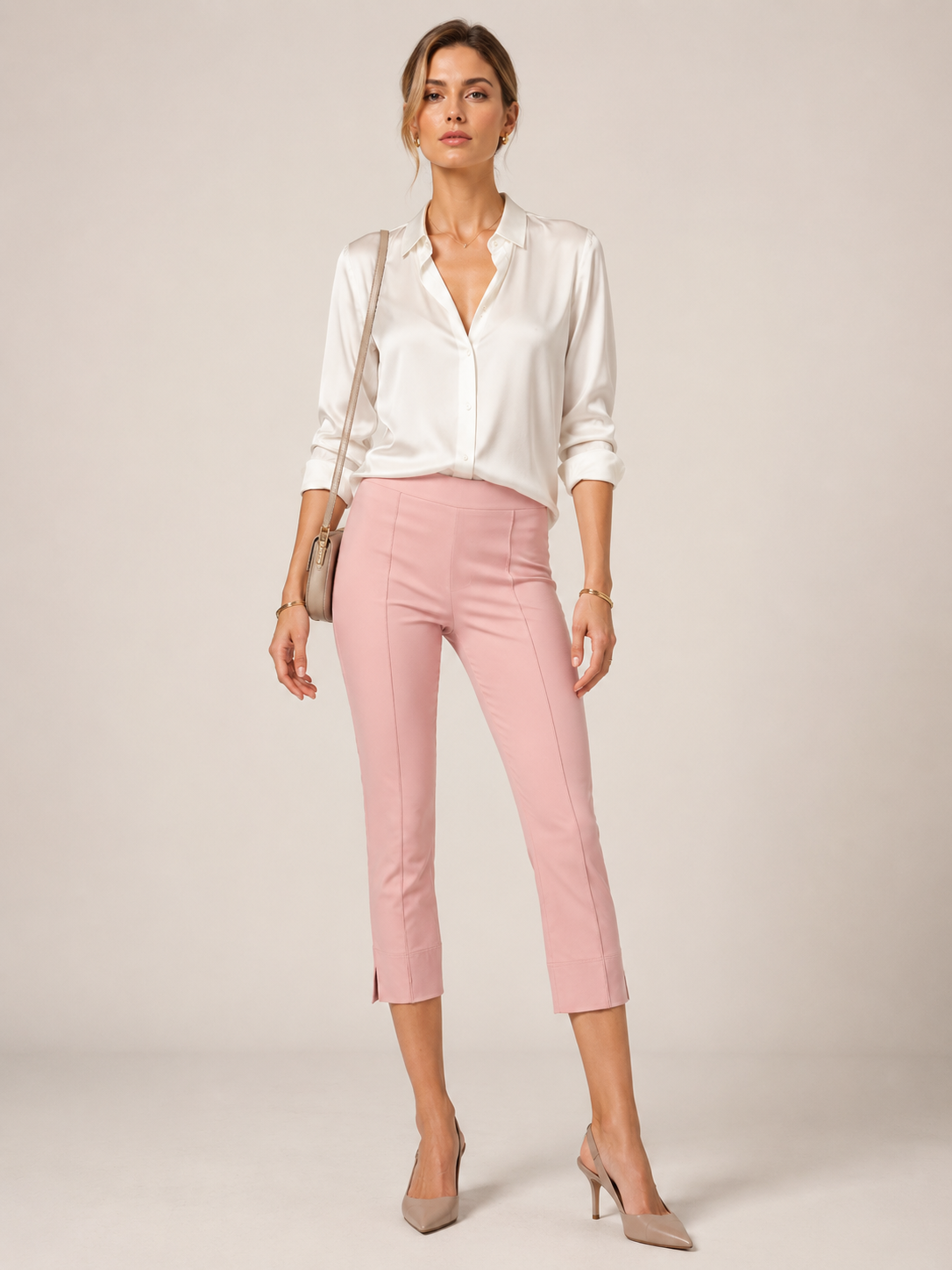 Hose „Capri“ zartes Rosé