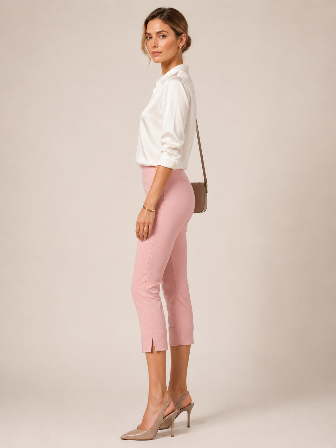 Hose „Capri“ zartes Rosé
