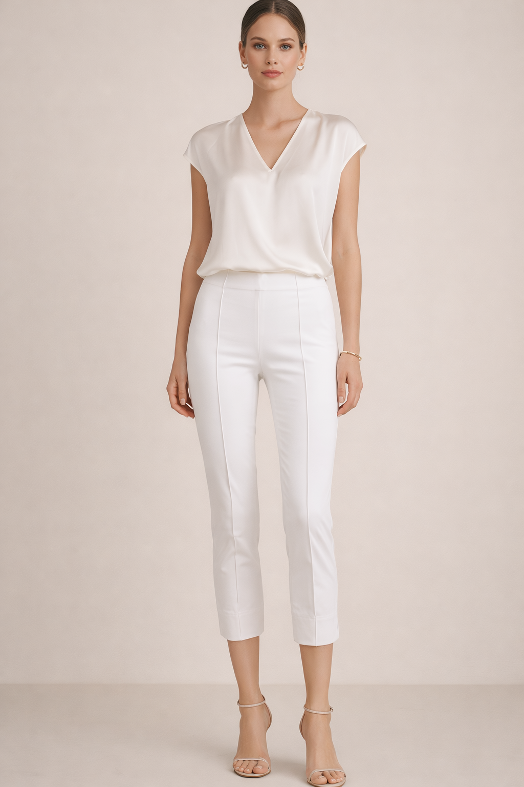 Hose „Capri“ Weiß